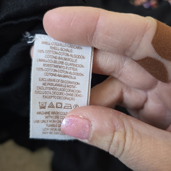 Free People Black Mini Dress with Purple Embroidery - Picture 13 of 16